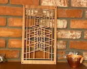 Frank Lloyd Wright Robie House Inspired Wood Wall Art - Mission Style