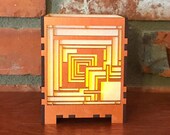 Frank Lloyd Wright Inspired Votive Candle Lamp: Arts & Crafts Style