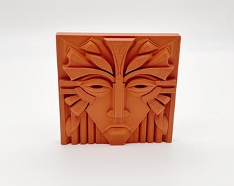 Escultura de escritorio estilo pradera / Hombre Verde / Inspirada en Frank Lloyd Wright