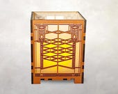 Arts & Crafts Architectural Candle Lamp | Robie House | Frank Lloyd Wright | Votive Holder | Tea Light