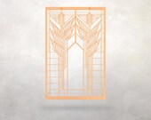 Frank Lloyd Wright Sumac Trees Wood Wall Hanging - Mission Style