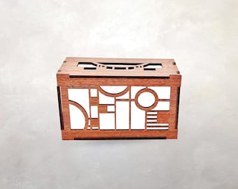 Cubierta de control climático estilo Arts & Crafts / Casa de juegos Coonley / Frank Lloyd Wright / Diseño arquitectónico / Entrada / 5" x 3.5" x 3"