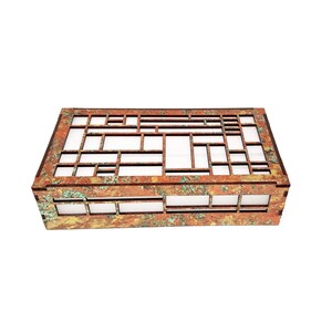 Arts & Crafts Doorbell Chime Cover | Architectural Design | Entryway | Ernest Batchelder | 7.5" x 5" x 3" image 5