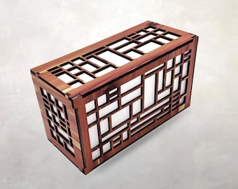 Cubierta para timbre de puerta Arts & Crafts / Diseño arquitectónico / Decoración de entrada / Estilo artesanal de la misión / 30,5 x 20,3 x 10,1 cm