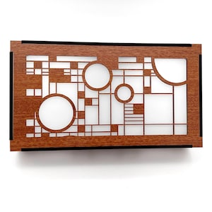 Arts & Crafts Doorbell Chime Cover | Coonley Playhouse | Frank Lloyd Wright | Architectural Design | Entryway | 9" x 5" x 2.25" afbeelding 2