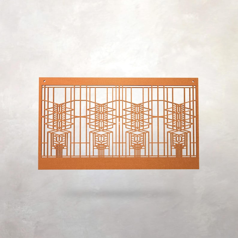Frank Lloyd Wright Robie House Inspired Wall Hanging: Art & Crafts Decor bild 1