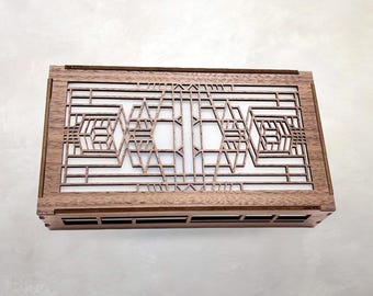 Cubierta para timbre de puerta Arts & Crafts / Casa Robie / Diseño arquitectónico / Entrada / Frank Lloyd Wright / 23 x 13 x 5,7 cm