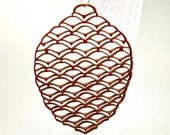 Mission Style Pinecone Ornament: Craftsman Decor
