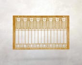 Prairie School Tree of Life Wood Wall Hanging | Frank Lloyd Wright | Arts & Crafts Style