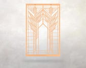 Frank Lloyd Wright Sumac Trees Wood Wall Hanging - Mission Style Decor