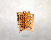 Mid-Century Modern Breeze Block Inspired 3D Ornament, Retro, Architectural, Geometric, La Costa pattern