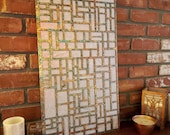 Arts & Crafts Kitchen Cabinet Door Insert | Ernest Batchelder | Mission Style | Functional Wall Decor | 14" × 27.25" × .125"