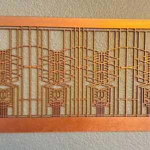 Frank Lloyd Wright Robie House Inspired Wall Hanging: Art & Crafts Decor bild 2