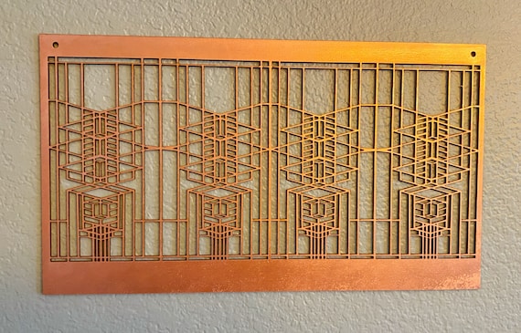 Large Frank Lloyd Wright Robie House Inspired Wall or Window Hanging, Art &  Crafts Style, Mission Style, Craftsman Style - Etsy