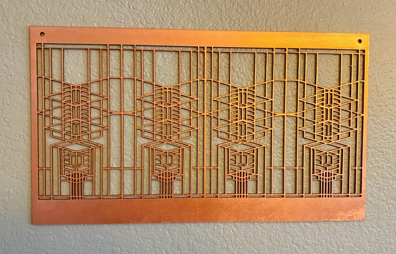 Frank Lloyd Wright Robie House Inspired Wall Hanging: Art & Crafts Decor bild 2