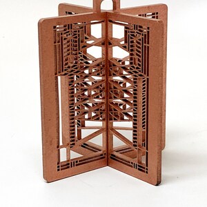 Frank Lloyd Wright Robie House #4 Ornament: Arts & Crafts Style 3D Decor image 6