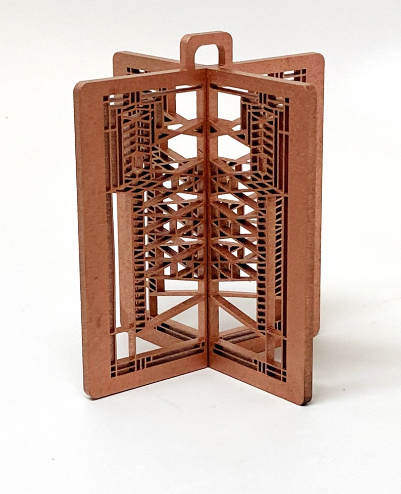Frank Lloyd Wright Robie House #4 Ornament: Arts & Crafts Style 3D Decor image 6