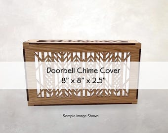 Cubierta para timbre de puerta Arts & Crafts / Diseño arquitectónico / Decoración de entrada / Estilo artesanal de la misión / 20,32 cm x 20,32 cm x 6,35 cm