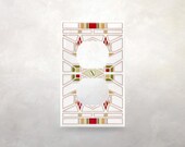 Architectural Electrical Outlet Cover | Bradley House Inspiration | Architectural Switch Plate | Dimensional Wall Plate | Single Gang Duplex