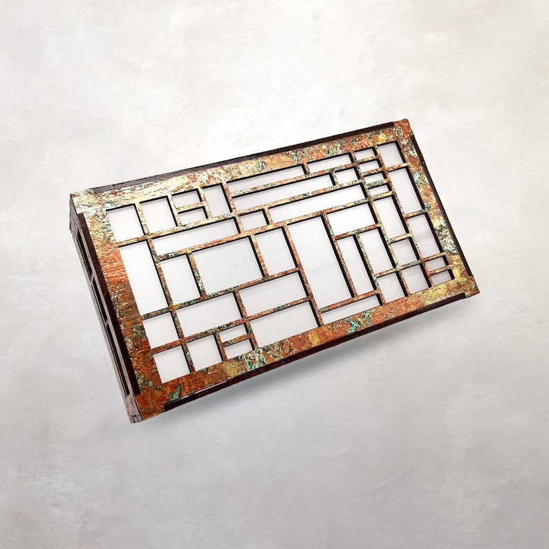 Cubierta para timbre de puerta Arts & Crafts / Diseño arquitectónico / Entrada / Ernest Batchelder / 23 x 13 x 5,7 cm imagen 1