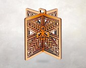 Frank Lloyd Wright Robie House Sconce Ornament: Arts & Crafts Style 3D Decor