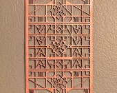 Frank Lloyd Wright DeRhodes House Window Hanging: Arts & Crafts Decor