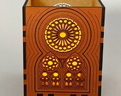 Sagrada Familia Inspired Votive Candle Lamp: Barcelona Cathedral Window Design