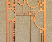Frank Lloyd Wright Inspired Window Hanging: Coonley Playhouse Design