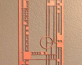 Coonley Playhouse Inspired Wood Wall Hanging: Frank Lloyd Wright Art