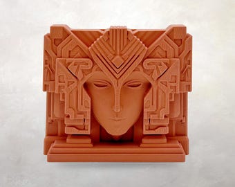 Escultura de escritorio estilo pradera / Musa de la pradera / Inspirada en Frank Lloyd Wright