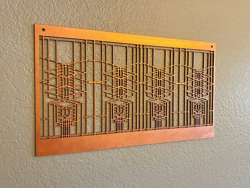 Frank Lloyd Wright Robie House Inspired Wall Hanging: Art & Crafts Decor bild 4