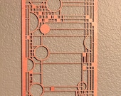 Coonley Playhouse Inspired Wood Wall Hanging: Frank Lloyd Wright, Mission Style