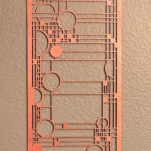 Coonley Playhouse #5 Inspired Wall or Window Hanging, Art & Crafts Style, Mission Style, Craftsman, Frank Lloyd Wright