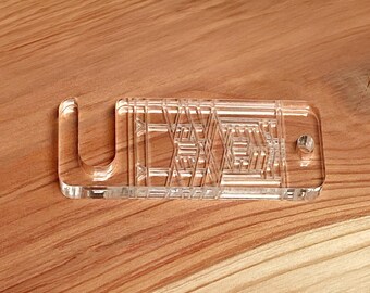 Arts & Crafts Acrylic Keychain | Robie House | Frank Lloyd Wright | Functional Design