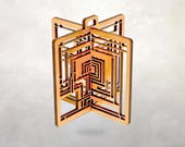 Frank Lloyd Wright Ennis House Ornament: Arts & Crafts Style 3D Decor