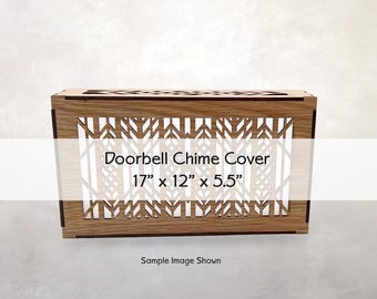 Cubierta para timbre de puerta Arts & Crafts / Diseño arquitectónico / Decoración de entrada / Estilo artesanal de la misión / 30,5 x 43,2 x 14 cm