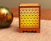 Romanesque Architectural Votive Candle Lamp | Marrakech | Morocco | Rhombille | Dice Lattice | Muslim | Votive Holder | Tea Light