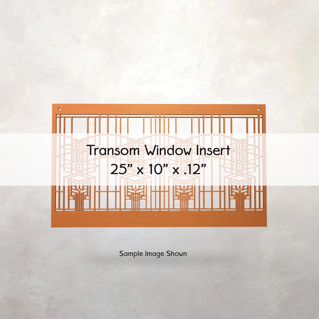 Window Shade Insert Arts & Crafts Custom Transom Window Insert | Wooden Window Shade ...