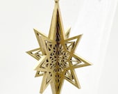 North Star 3D Ornament: Holiday Keepsake | Yule | Christmas Star |