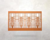 Frank Lloyd Wright Robie House Inspired Wall Hanging: Art & Crafts Decor