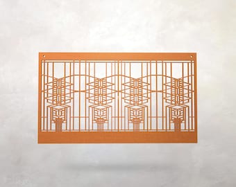 Frank Lloyd Wright Robie House Inspired Wall Hanging: Art & Crafts Decor