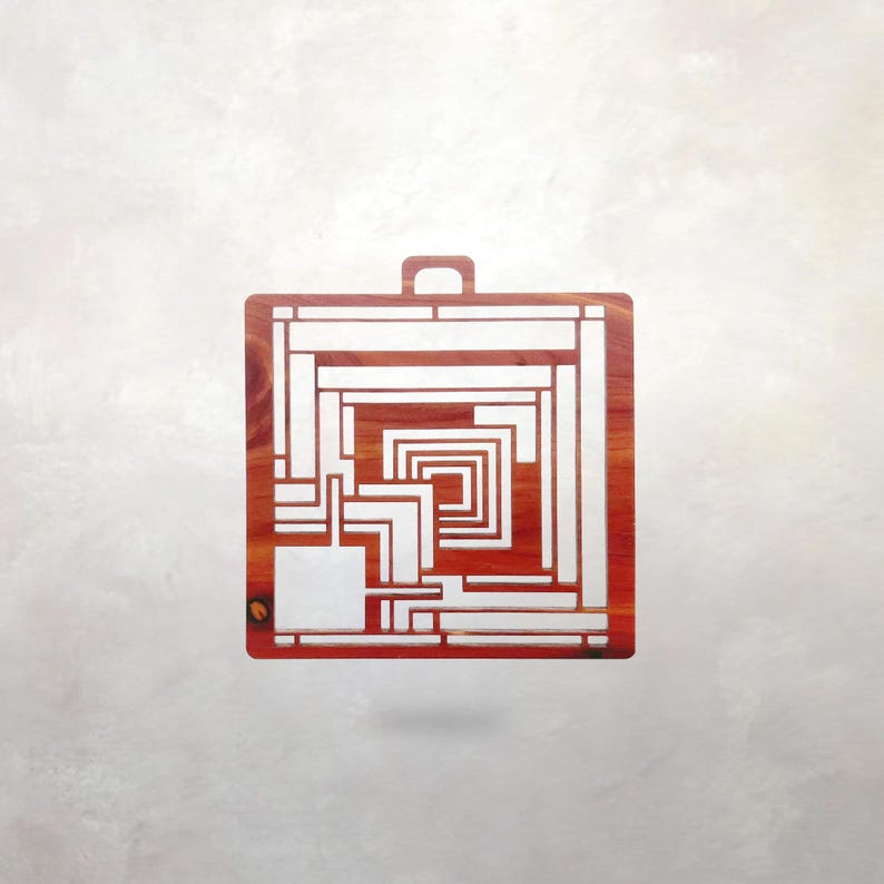 Frank Lloyd Wright Ennis House Ornament | Arts & Crafts Style Decor image 1