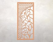 Arabesque Architectural Panel | Left | Marrakech | Morocco | Muqarnas | Amazigh | Muslim | Wall Decor | 18” x 9” x .125"