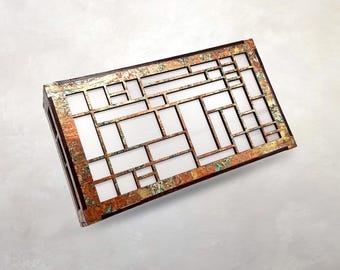 Cubierta para timbre de puerta estilo Arts & Crafts / Diseño arquitectónico / Entrada / Ernest Batchelder / 7.5" x 5" x 2.25"