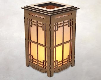 Arts & Crafts Architectural Candle Lamp | Greene and Greene | Japanese | Votive Holder | Tea Light