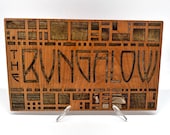 Arts & Crafts Bungalow Sign: Mission Style Wall Decor, 5"x12"