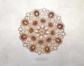Slavic Mandala Panel | Lace Style | Kołowrót | Rodnovery | Słoneczko | Eastern European | Mandala | Wall Decor | 5.5"