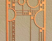 Frank Lloyd Wright Inspired Wood Wall Hanging: Coonley Playhouse Design