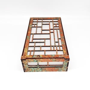 Arts & Crafts Doorbell Chime Cover | Architectural Design | Entryway | Ernest Batchelder | 7.5" x 5" x 3" image 4
