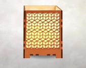 Moroccan Rhombille Candle Lantern | Marrakech | Morocco | Rhombille | Dice Lattice | Muslim | Votive Holder | Tea Light